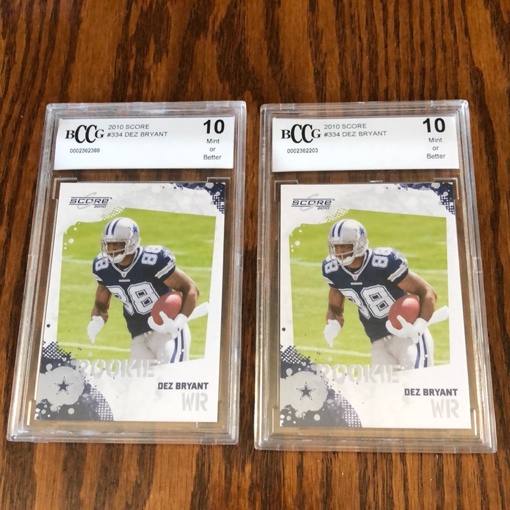 2 Dez Bryant Graded Cards